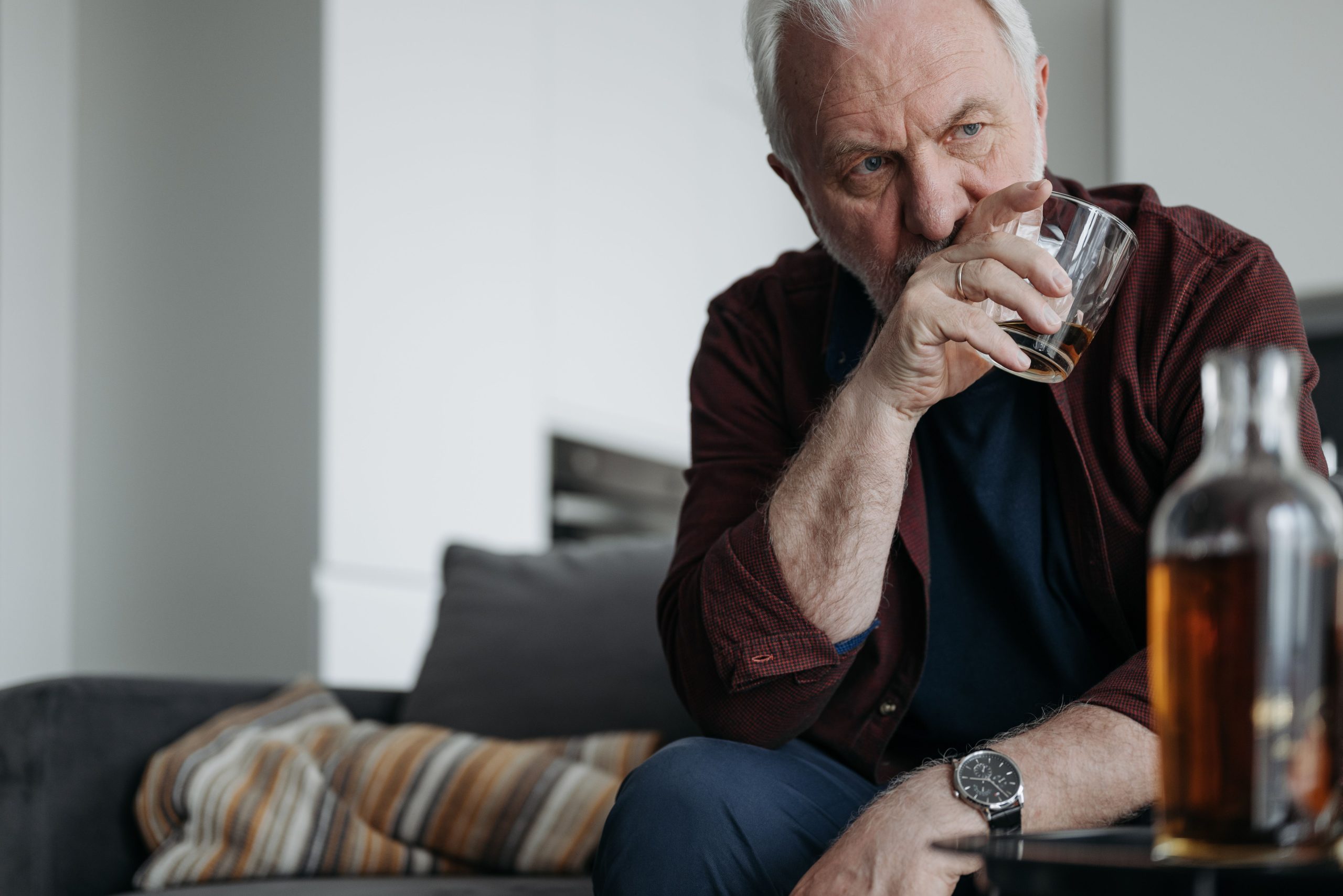 Man in Minneapolis drinking to cope with depression