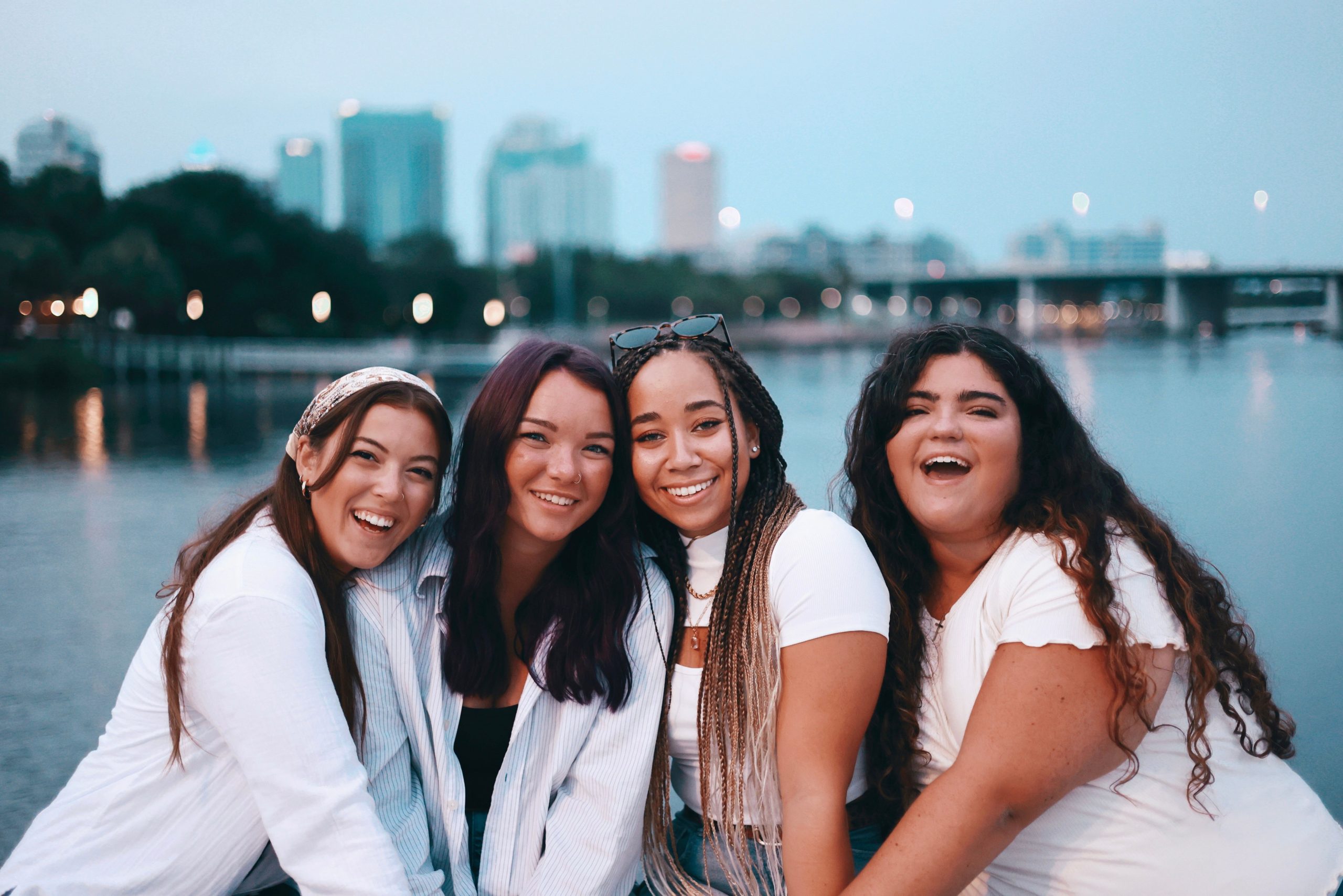 Friends smiling in Bloomington MN